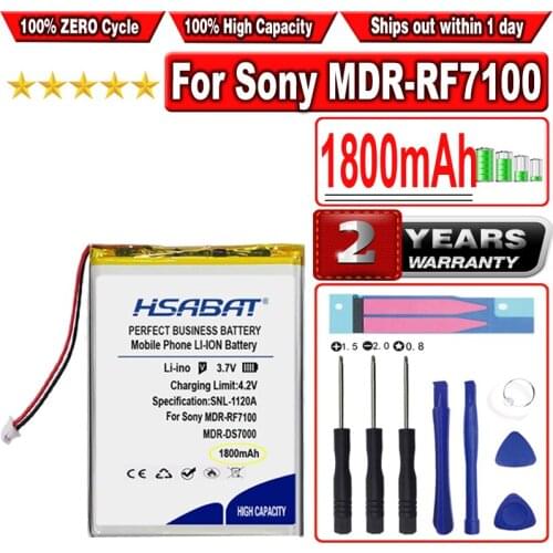 HSABAT 1800mAh Battery for Sony MDR-RF7100 MDR-DS7000