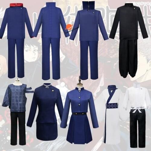 Jujutsu Kaisen Cosplay Costume Gojo Satoru Yuji Itadori Kugisaki Nobara Yoshino Junpei Suit Kimono Halloween Party Uniform