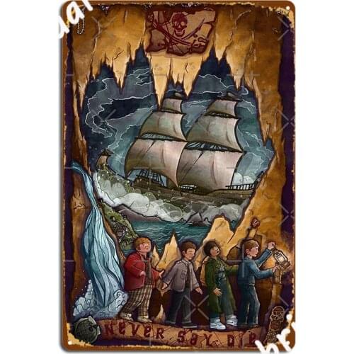 Goonies Never Say Die Poster Metal Plaque Mural Wall Mural Customize Painting Décor Tin Sign Posters