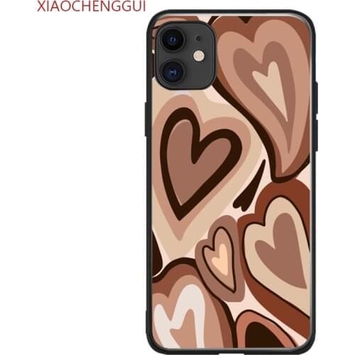 Coffee loves Pattern Soft Silicone Phone Cover Case for iPhone 6 6S 7 8 Plus X Xs XR 11 12 Mini Pro Max 5 5S SE 2020 Coque
