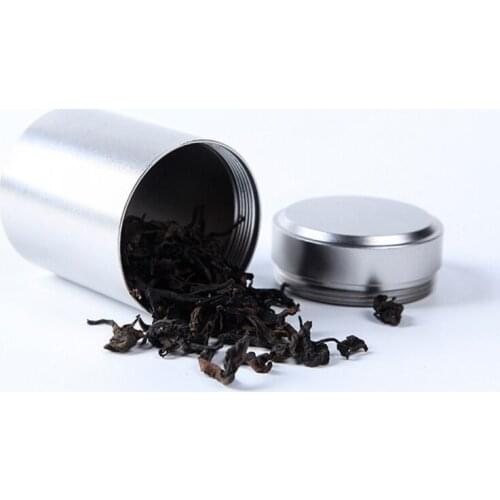 Spice Storage Organizer Box Aluminum Metal Sealed Can Container Portable Herb Tea Jar Storage Boxes Kitchen Gadgets