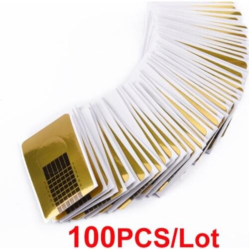 ROSALIND Poly Nail Gel Nail Form 100PCS/Lot Builder Gel Nail Polish Hybrid Varnish Extension Nail Tip Manicure Manicure Art Tool