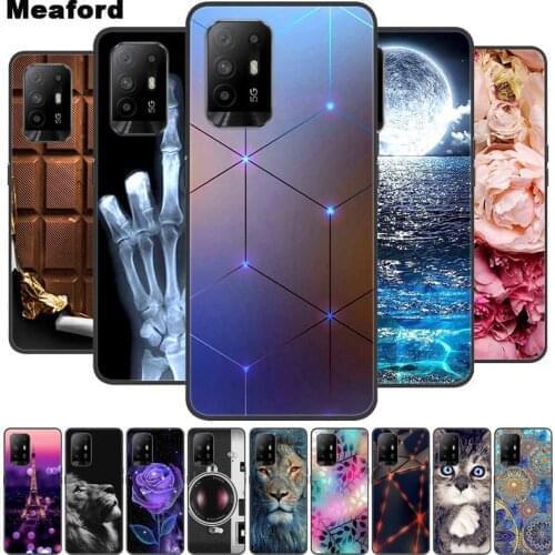 For Oppo Reno5 Z Case Shockproof Soft silicone TPU Back Cover For OPPO Reno 5Z 5G Phone Cases Reno5 Z 5G CPH2211 Cute Cartoon