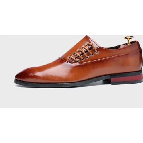 Sapato Masculino Summer Spring Patent Leather Brogue Lace Up Wedding Shoes Men Medium Height Office Flats Sapatos hombre vestir