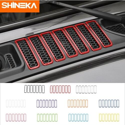 Car Sticker For Jeep Wrangler JL 2018 Up Car Front Engine Hood Air Conditioning AC Vent Cover Accessories For Jeep Wrangler 2021