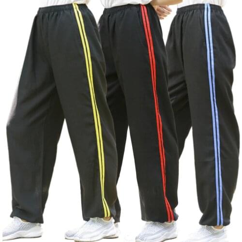 Unisex top quality spring&summer Cotton& linen tai chi pants wushu taijiquan yoga trousers kung fu martial arts bloomers