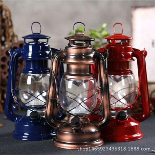 Led Retro Vintage electronic kerosene retro kerosene lamp Home Furnishing jewelry gift stall
