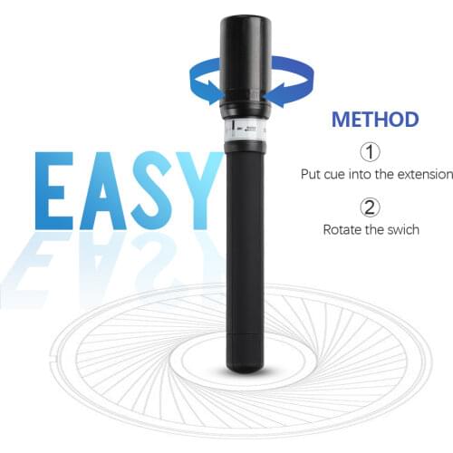 Cue Extension Extender for Pool Cue or Snooker Cue Black White Durable Non Slip Universal Extension Billiards Accessories