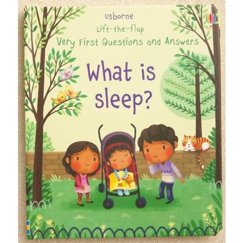 Usborne Lift the Flap What is Sleep English Educational 3D Picture Books Baby Children Reading Hardcover Board Book