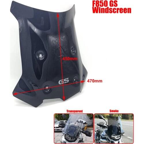 2 Colours Motorcycle Accessories Windscreen Windshield Shield Screen For BMW F850GS F 850 GS 2018 2019