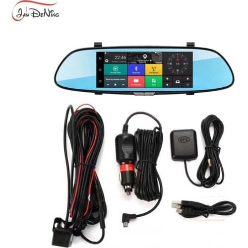 JanDeNing JanDeNing 7.0'' IPS touch Screen 3G network Android 5.0 quad core RAM 1GB bluetooth Dual Cam Mirror Car DVR