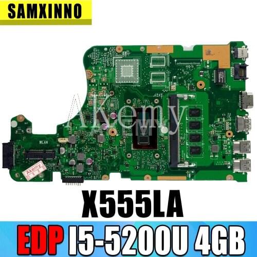 X555LA Motherboard For Asus X555LP X555LD X555LJ X555LB X555LF laptop Motherboard X555LAB Mainboard test 100% OK I5-5200U 4G-RAM