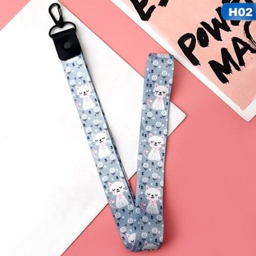 1PC Fashion Mobile Phone Accessories Lanyard Key Ring Sling Badge Neckband Mobile Anti-lost Lanyard Cell Phone Charm Lanyard