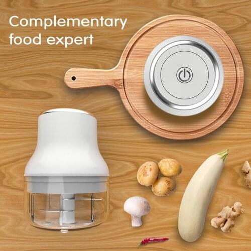 100/250ml Rechargeable USB Electric Chopper Meat Grinder Shredder Salad Maker Garlic Onion Slicer Cutter Mixer Food Processors