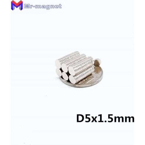 2000pcs 5 x 1.5 mm magnet Super Strong N35 D5*1.5 mm magnet Craft Permanet Powerful Rare Earth Ndfeb Neodymium Magnets D5x1.5 mm