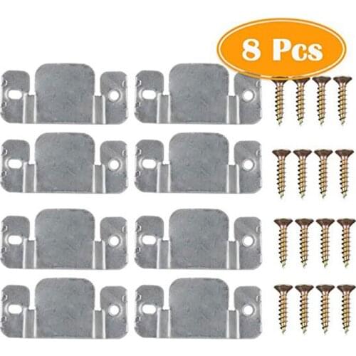 8Pcs Metal Sectional Sofa Interlocking Furniture Connector with Screws Sofa Connector Bracket Sofa Replacement Parts Accessoires