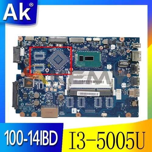 Akemy CG410/CG510 NM-A681 Motherboard For Lenovo 100-14IBD Laptop Motherboard CPU I3 5005U DDR3 100% Test Work