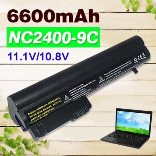6600mAh battery for Hp EliteBook2533t 2530p 2540p 2400 2510p nc2400 HSTNN-XB22 HSTNN-XB23 RW556AA HSTNN-DB23 HSTNN-FB21