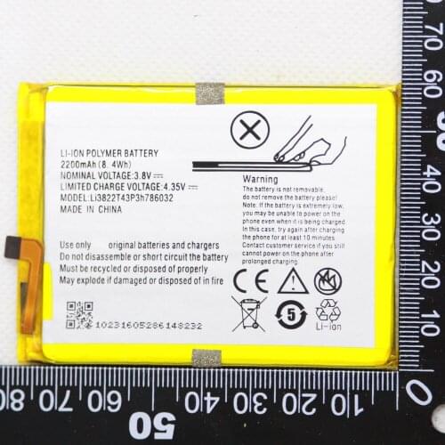 ISUNOO Li3822T43P3h786032 Battery For Orbic Orbic-RC-501L For ZTE Blade V6 For ZTE Blade D6 /Blade X7 Batterie 2200mAh With Tool