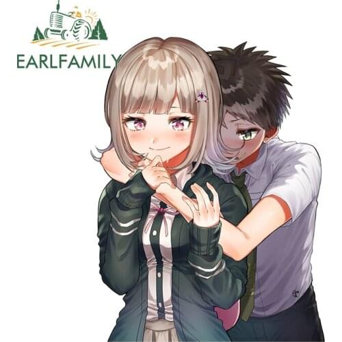 EARLFAMILY 13cm x 9.6cm for Danganronpa Car Stickers Windshield Wall Waterproof Decal Camper VAN Personality Car Assessoires