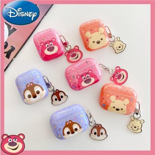 Disney Cartoon Cute Earphone Case For AirPod 2 1 Case TPU Charging Headphones Case for airpods Pro Protective Cover Box