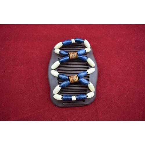 Blue classical beads comb 20 pcs/lot professional work lady hair accessory Easy to Use