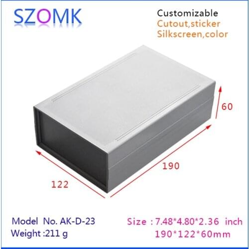 Szomk electronics abs plastic housing box (1 pcs) 190*122*60mm szomk 2015 new enclosure control box, plastic outlet junction box