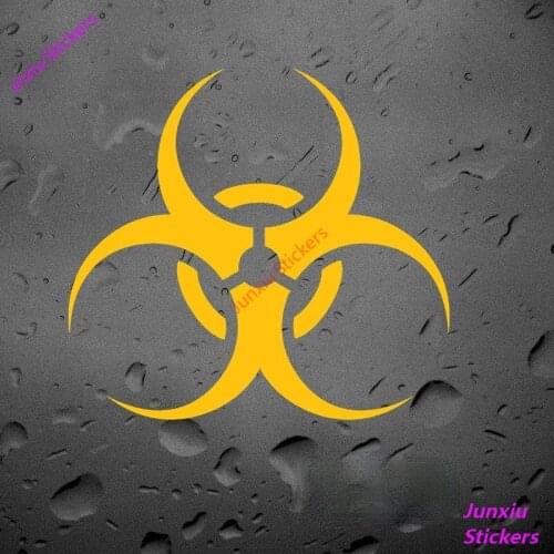 Creative Biohazard Symbol Car Sticker and Vinyl Decals Car Accessories for Bumper Window Trunk SUV Fine Decal Decor PVC13x13cm