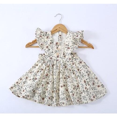 Summer Floral Children Clothing Princess Kids Dresses for Girls Causal Beach Dress 1 2 3 4 5 6 7Years Girls Boho Dress Vestido