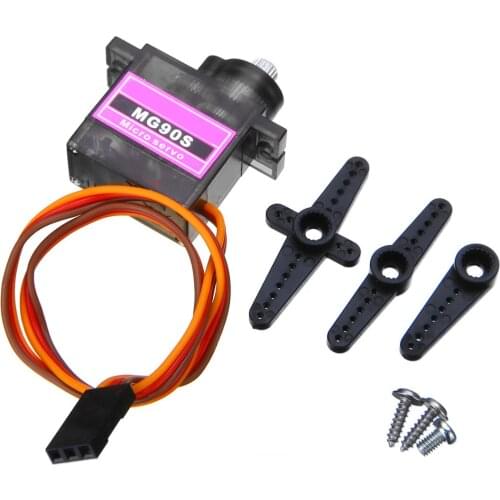 MG90S Digital Micro Servo Motor Metal Gear with Accessory For RC Helicopter Car Airplane