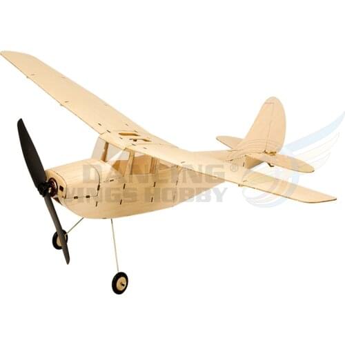 Mini Cessna L-19 RC Plane Model 3CH Electric Powered RC Airplane 320mm Wingspan Balsa Wood Aircraft Model Building Kits K12
