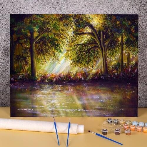 Natural Scenery Touch Of Heaven DIY Painting By Numbers Kit Acrylic Paints 50*70 Picture By Numbers Photo Home Handicraft