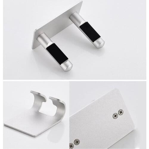 Hair Dryer Holder Wall Mounted Self Adhesive, 304 Stainless Steel Hair Blow Dryer Rack Organizer Compatible with Most Hair Dryer