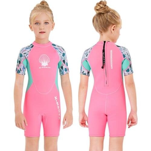 Neoprene 2.5MM Girls Wetsuit Surf Children Rash Guard Swimming Windsurf Kitesurf Kids Scuba Diving Clothes Bathing Suit Swimsuit