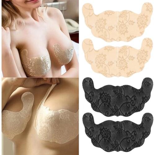 Newly 2 Pair LaxChic U-Shape Lifting Bra Tape Adhesive Push Up Disposable Breast Pads Stickers 19ing