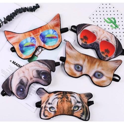 Goggles Shading Sleep Breathable Funny Cartoon Animal Printing Cat Goggles Various Styles Airplanes Cars Travel Rest