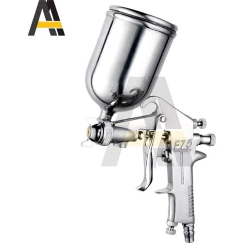 F75 Paint Pneumatic Airbrush 1.5mm Nozzle Automotive Painting Tool 44-73PSI Multifunction Spray Gun with 400ML Aluminum Cup