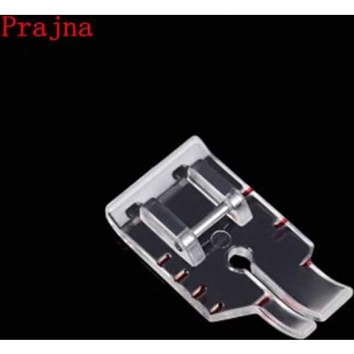 Prajna 1PCS Plastic One Quarter Inch Presser Foot Household Sewing Machine Quarter Quilting No Flap Sewing Accessories DIY Craft