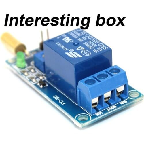 5V angle SW-520D sensor plus relay module (FC-50) 90 degree tilt switch diy switch