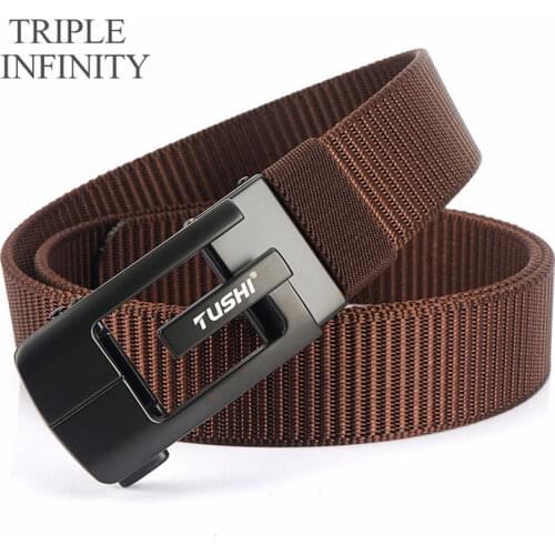 New Trend Luxury Canvas Belt For Jeans Outdoor Army Tactical Belt Wear-resistant Thick Nylon Mens Waistband 120CM Adjustable
