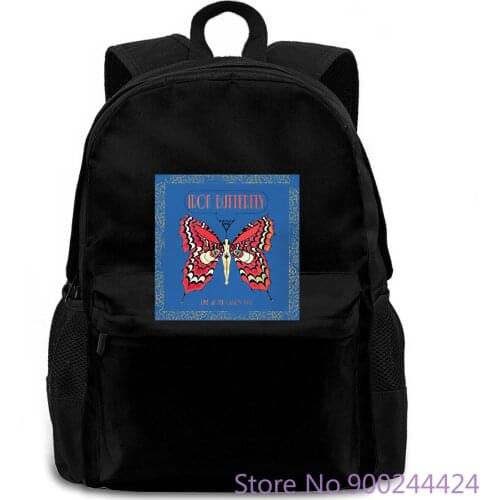 Iron Butterfly Ron Bushy Hard Rock Band Rhinoceros Male Designing women men backpack laptop travel school adult