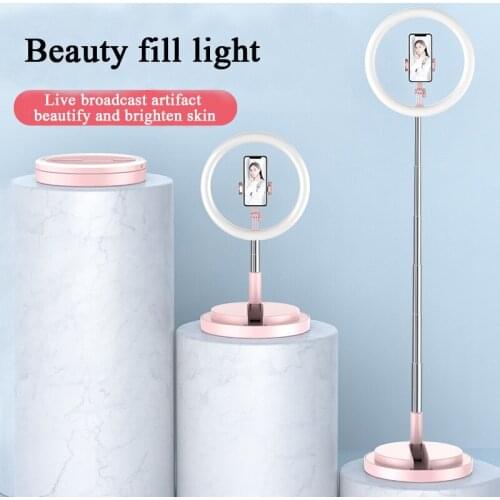 Folding live light folding fill light bracket beauty live light LED video host takes photos black pink white Live broadcast