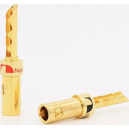 VB415G Gold Plated Banana Plug Speaker Cable Wire Connector BFA banana plug