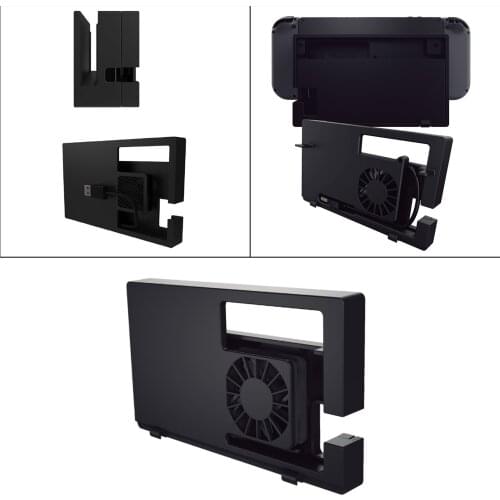 External Dock Cooler Cooling Fan Cool Integrated Cable for Docking Station USB Heat Exhaust Ventilation Gaming Acc