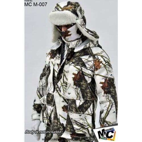 1/6 figure doll clothes male Winter Camo Outdoor Suit for 12" Action figure doll accessories not include doll,shoes and other