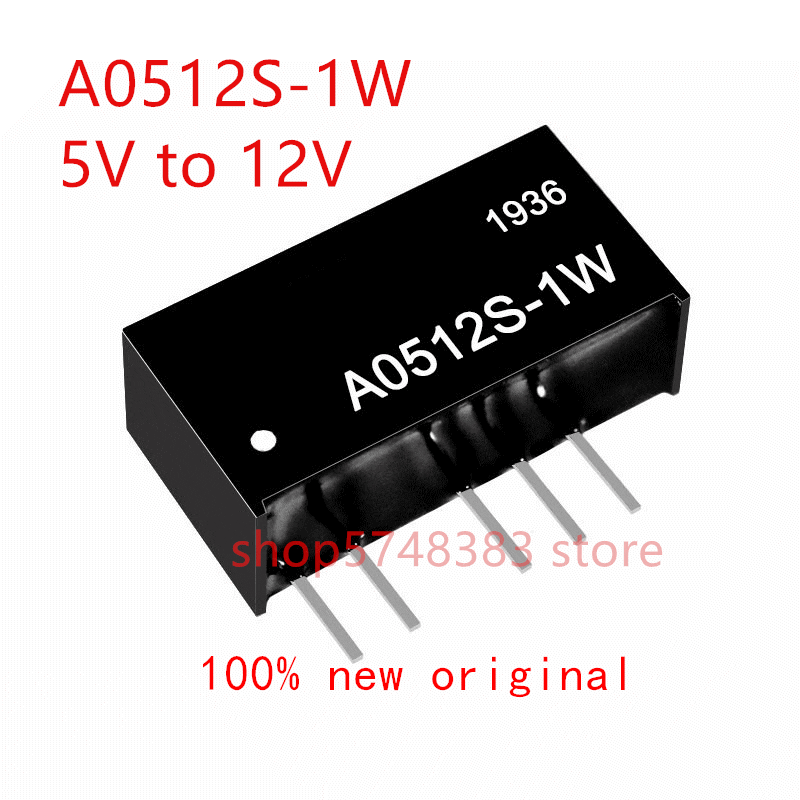 1PCS/LOT 100% new original A0512S-1W A0512S 1W A0512 5V to 12V isolated power supply