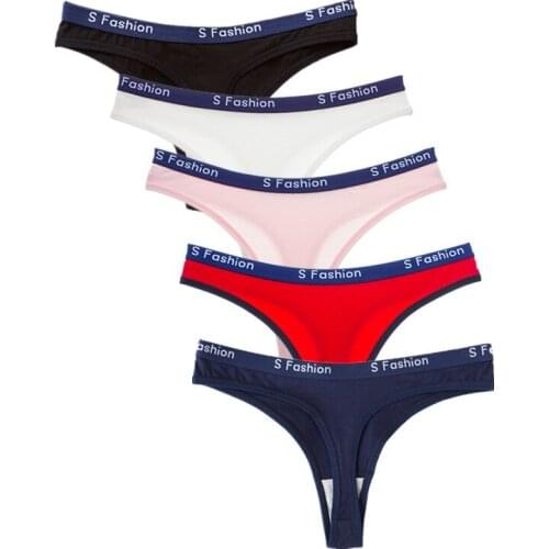 1 pcs Sexy Panties Women Underwear Thongs Woman Low Waist G String Cotton Seamless Mini T Briefs Female Lingerie for Bikini