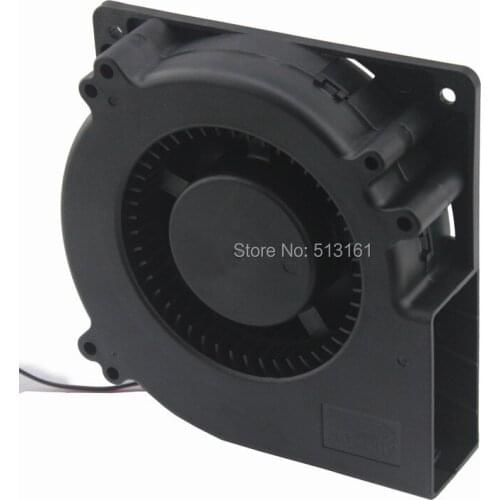2Pcs Gdstime 120mm x 32mm 48V Ball Bearing 12032 Radial Cooling Brushless DC Centrifugal Fan Blower
