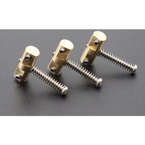 3pcs Wilkinson Compensated Vintage Brass Bridge Saddles Guitar Bridge Accessories for FD TL Guitar