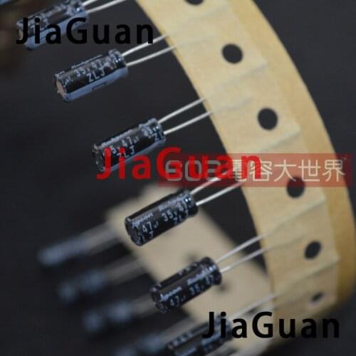 30PCS NEW JAPAN RUBYCON ZLJ 35V47UF 5x11mm105 degrees 47UF 35V Electrolytic capacitor zlj Series 47uf/35V